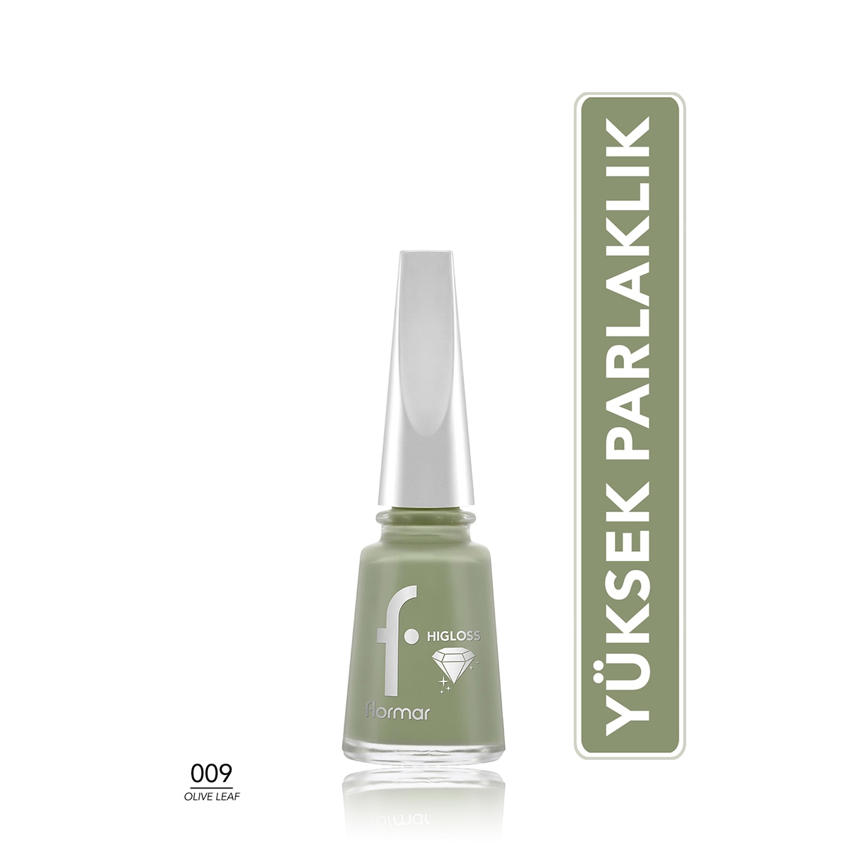 FLORMAR FLORMAR Flormar Higloss Oje Ne-009 Olive Leaf 1 of 5