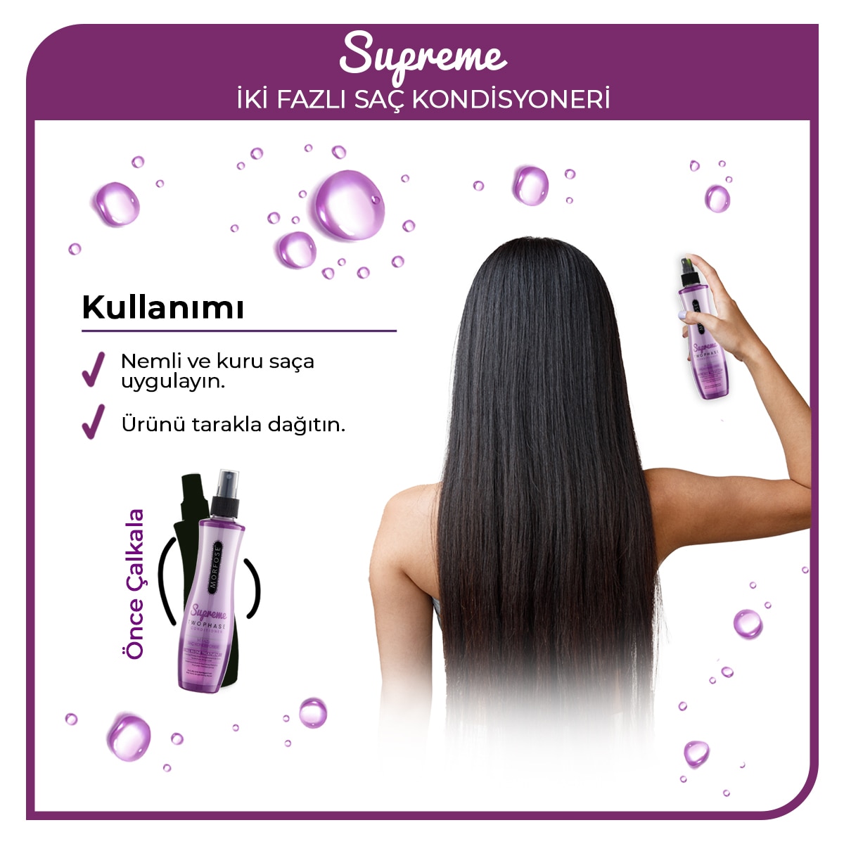  MORFOSE MORFOSE Morfose Supreme Çift Fazlı Fön Suyu 240 ml  1 of 5 