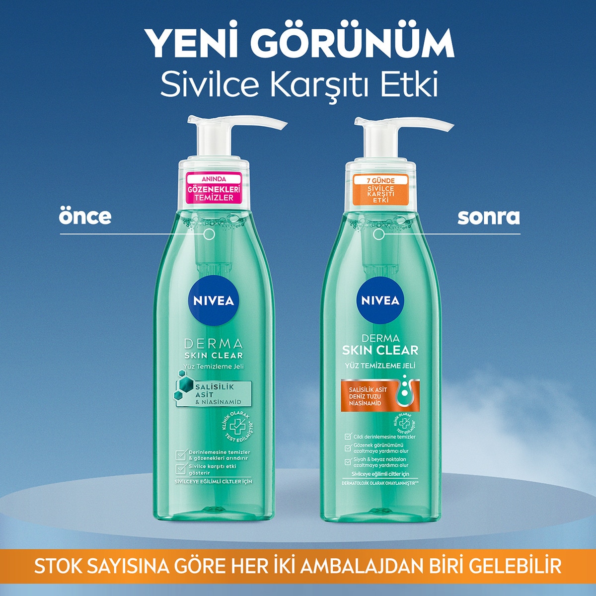  NIVEA VISAGE NIVEA VISAGE Nivea Derma Skin Clear Sivilce Karşıtı Yüz Temizleme Jeli 150 ml  1 of 7 