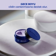 Nivea Cellular Expert Filler Yoğun Yaşlanma Karşıtı Gece Yüz Bakım Kremi 50 ml Hyaluronik Asit ve Folik Asit