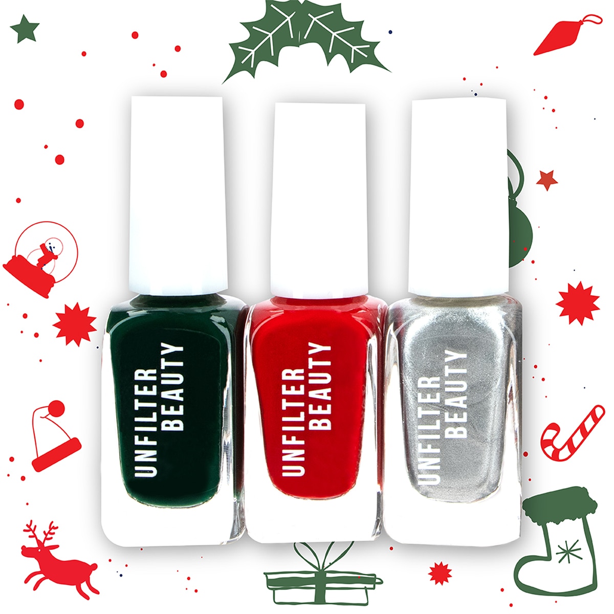  undefined UNFILTER BEAUTY Unfilter Beauty Yılbaşı Oje Seti No: 01 64&67&110 3'lü  1 of 4 