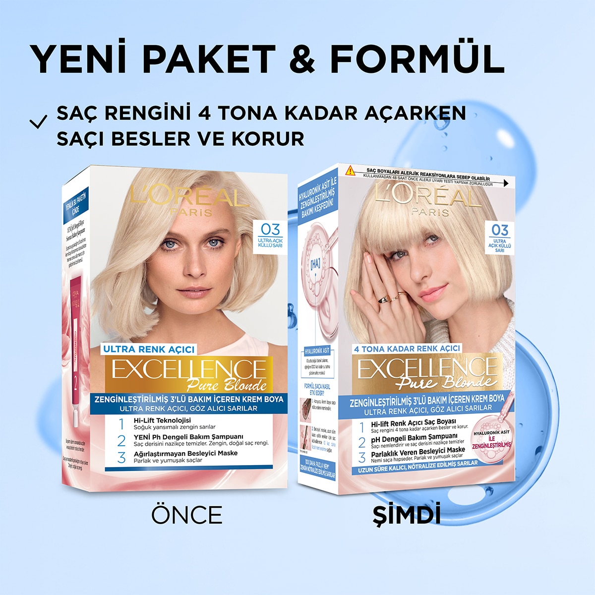 EXCELLENCE EXCELLENCE L'Oreal Paris Excellence Ultra Açık Küllü Sarı Saç Boyası 03 1 of 8