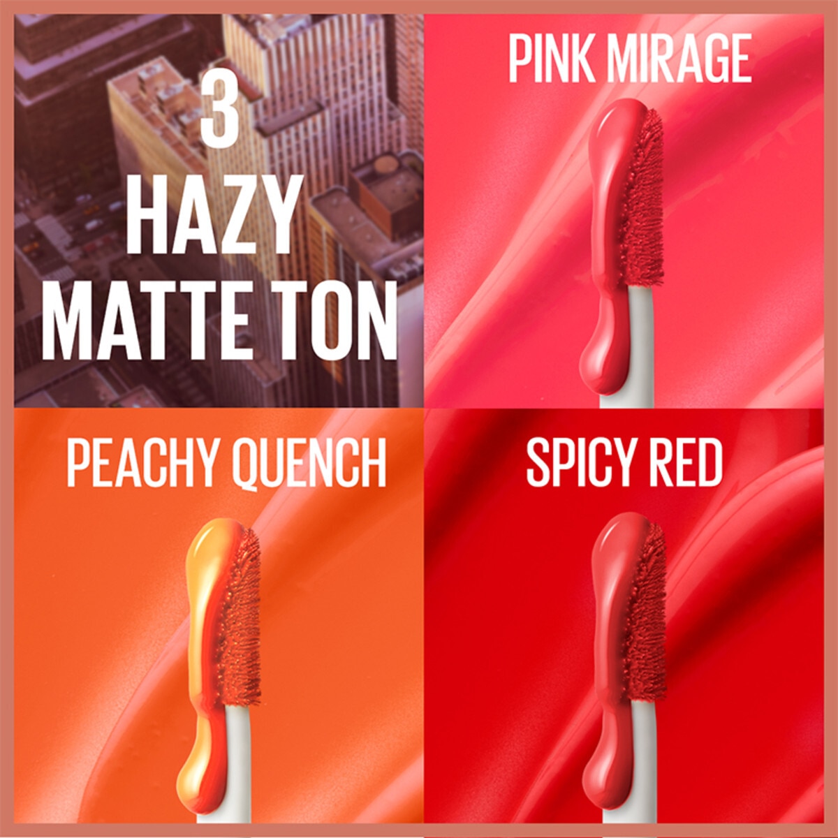  MAYBELLINE MAYBELLINE Maybelline New York Sunkisser Hazy Matte Likit Allık 30 Pink Mirage  1 of 6 