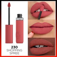 L'Oreal Paris Infaillible Matte Resistance Likit Mat Ruj 230 Shopping Spree