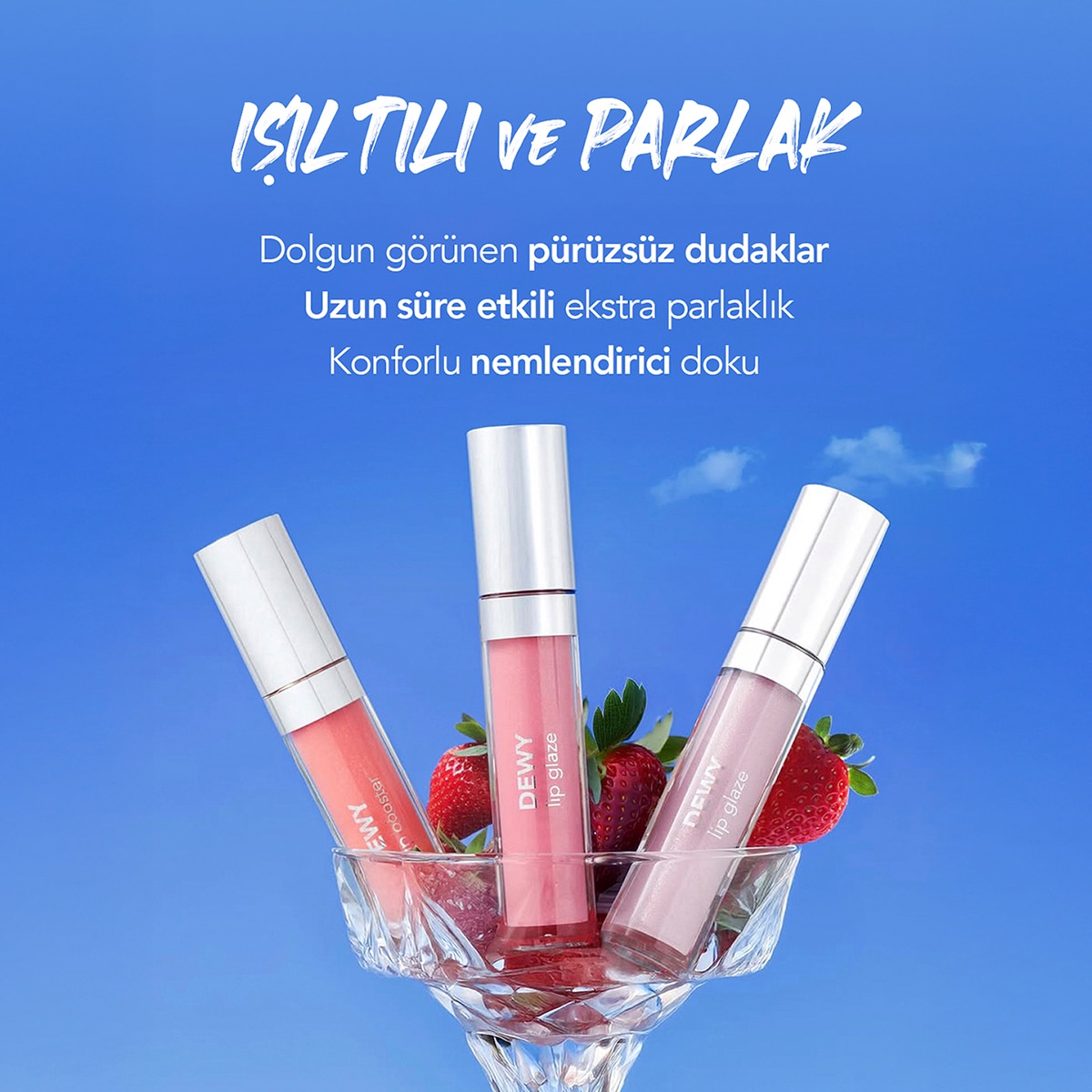  FLORMAR FLORMAR Flormar Dewy Lip Glaze Nemlendirici Dudak Parlatıcısı No: 021 Shine Today  1 of 8 