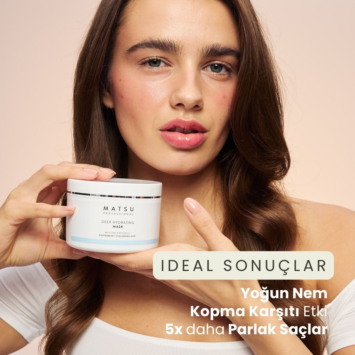  MATSU PROFESSIONAL MATSU PROFESSIONAL Matsu Saç Maskesi Yoğun Nem Bakımı 350 ml  1 of 5 
