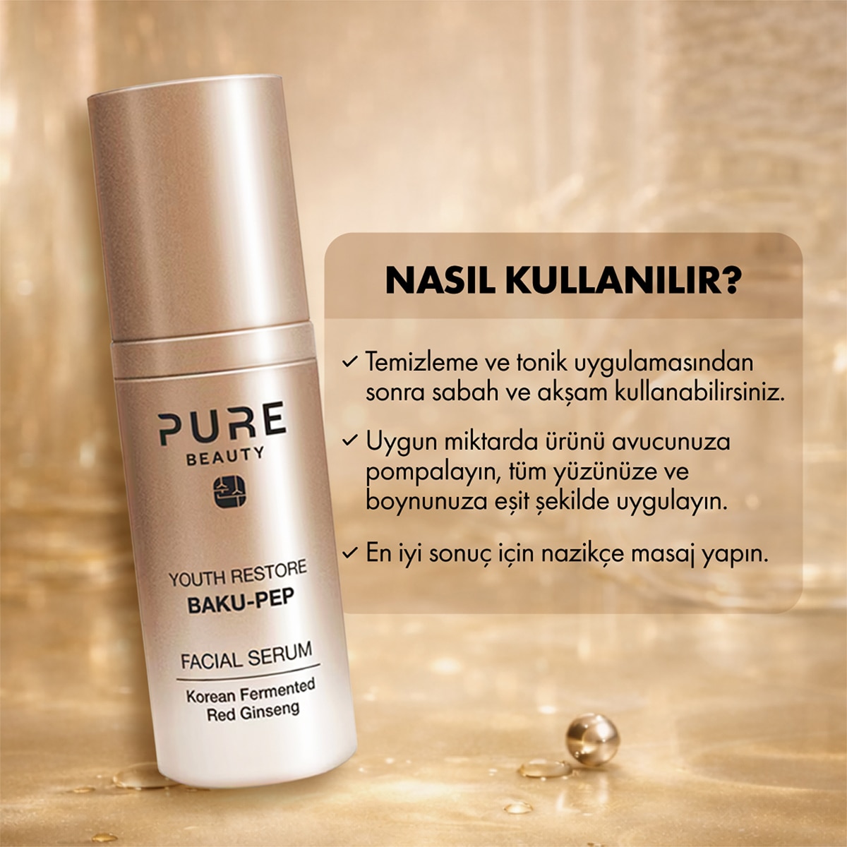  PURE BEAUTY PURE BEAUTY Pure Beauty Youth Restore Facial Serum 30 ml  1 of 6 