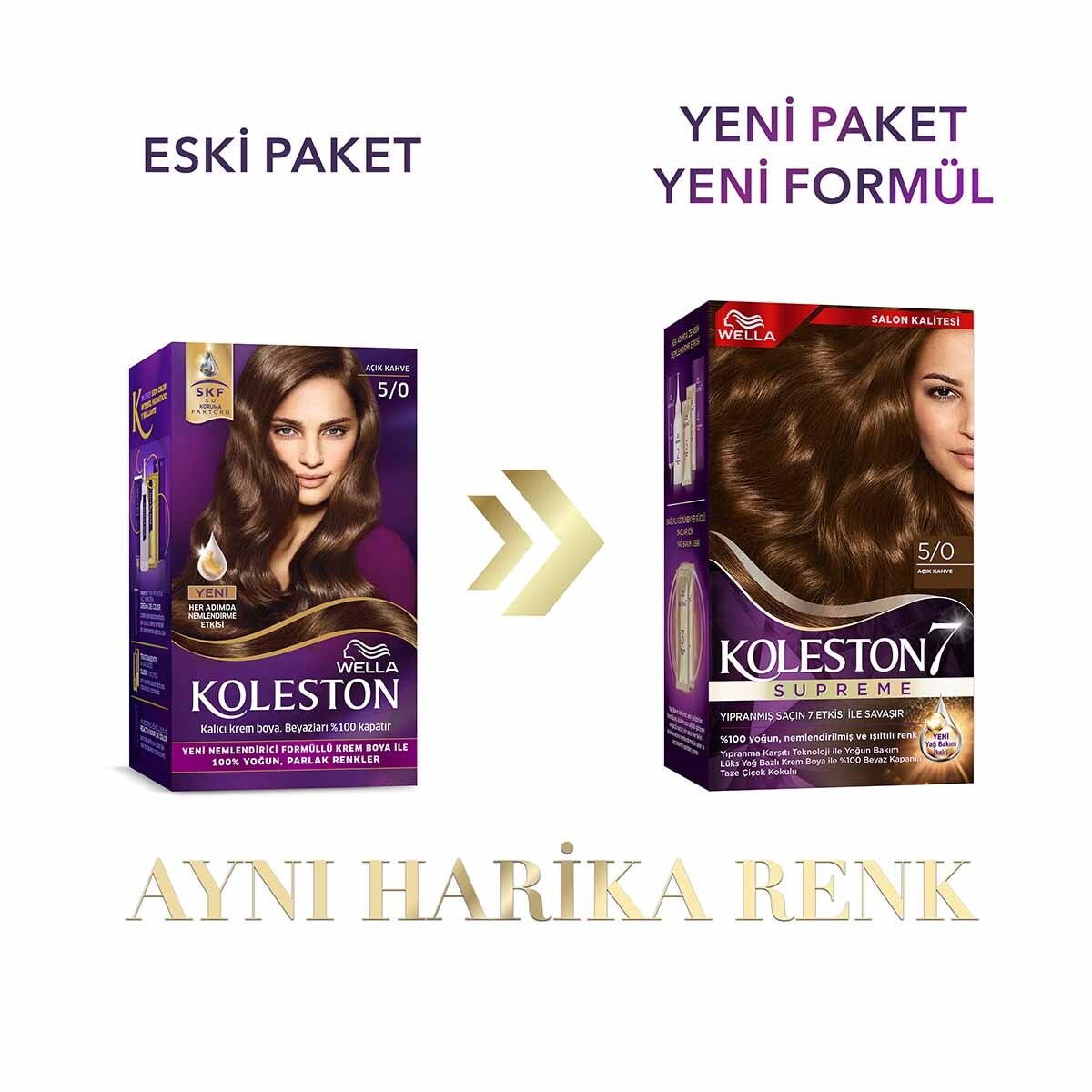  KOLESTON KOLESTON Wella Koleston Kit Saç Boyası Açık Kahve 5/0  1 of 13 