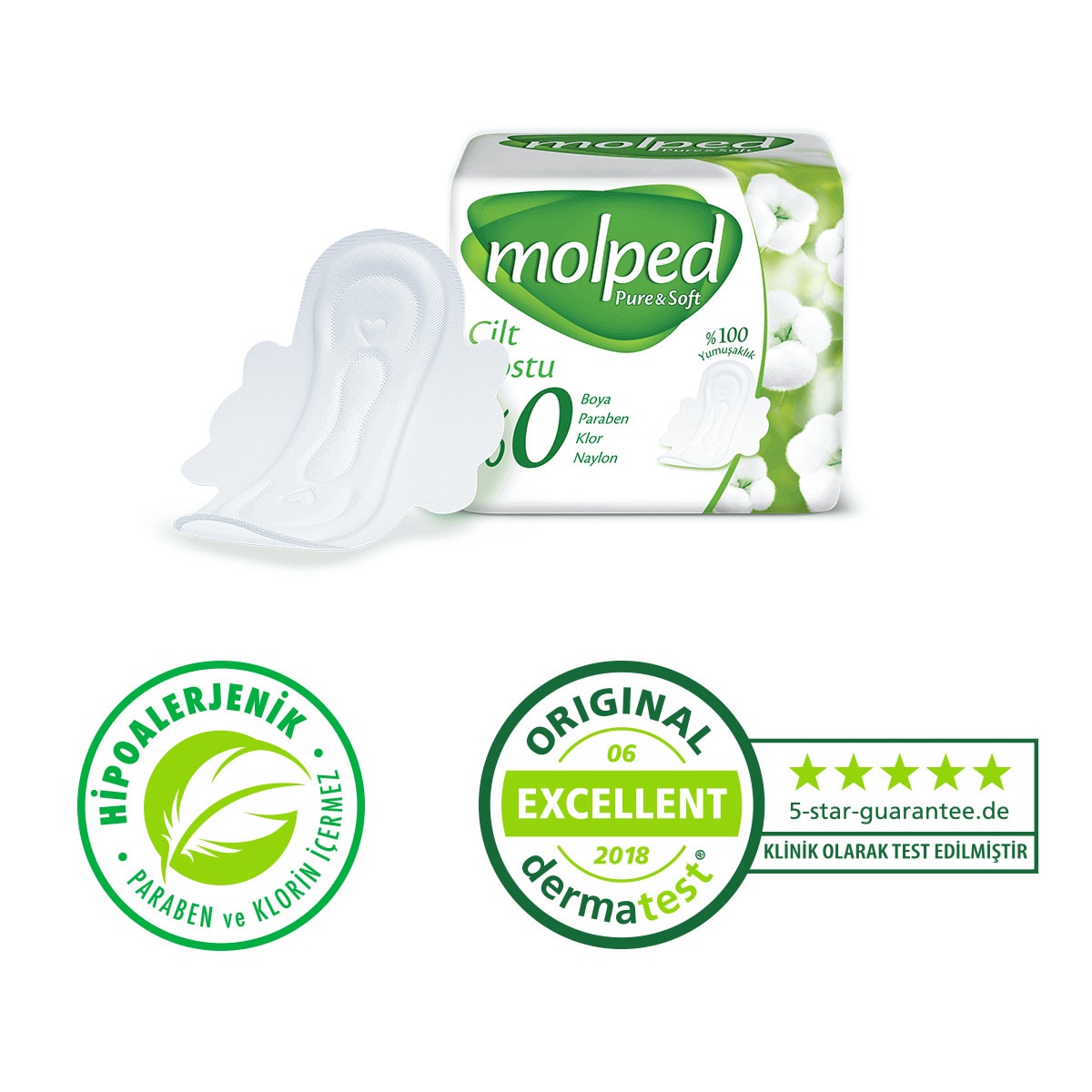  MOLPED MOLPED Molped Pure And Soft Normal Süper Ekonomik 24 Adet  1 of 5 