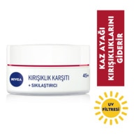 Nivea 45+ Yaş Kırışıklık Karşıtı + Sıkılaştırıcı Yüz Bakım Kremi 50 ml