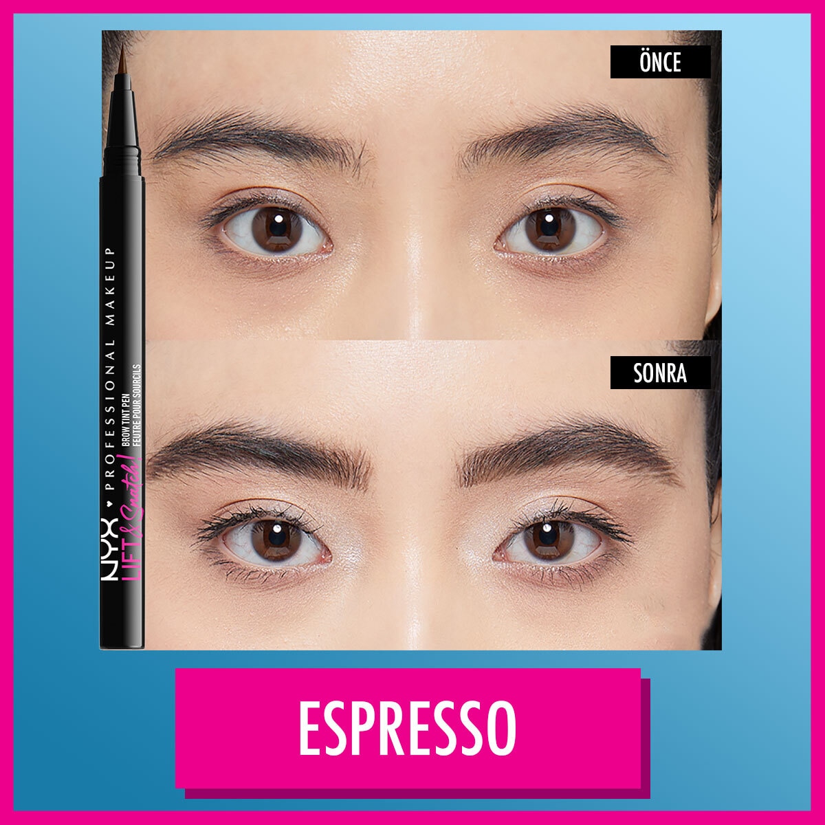  NYX NYX Nyx Professional Makeup Lift and Snatch Kaş Kalemi Pen Espress  1 of 8 