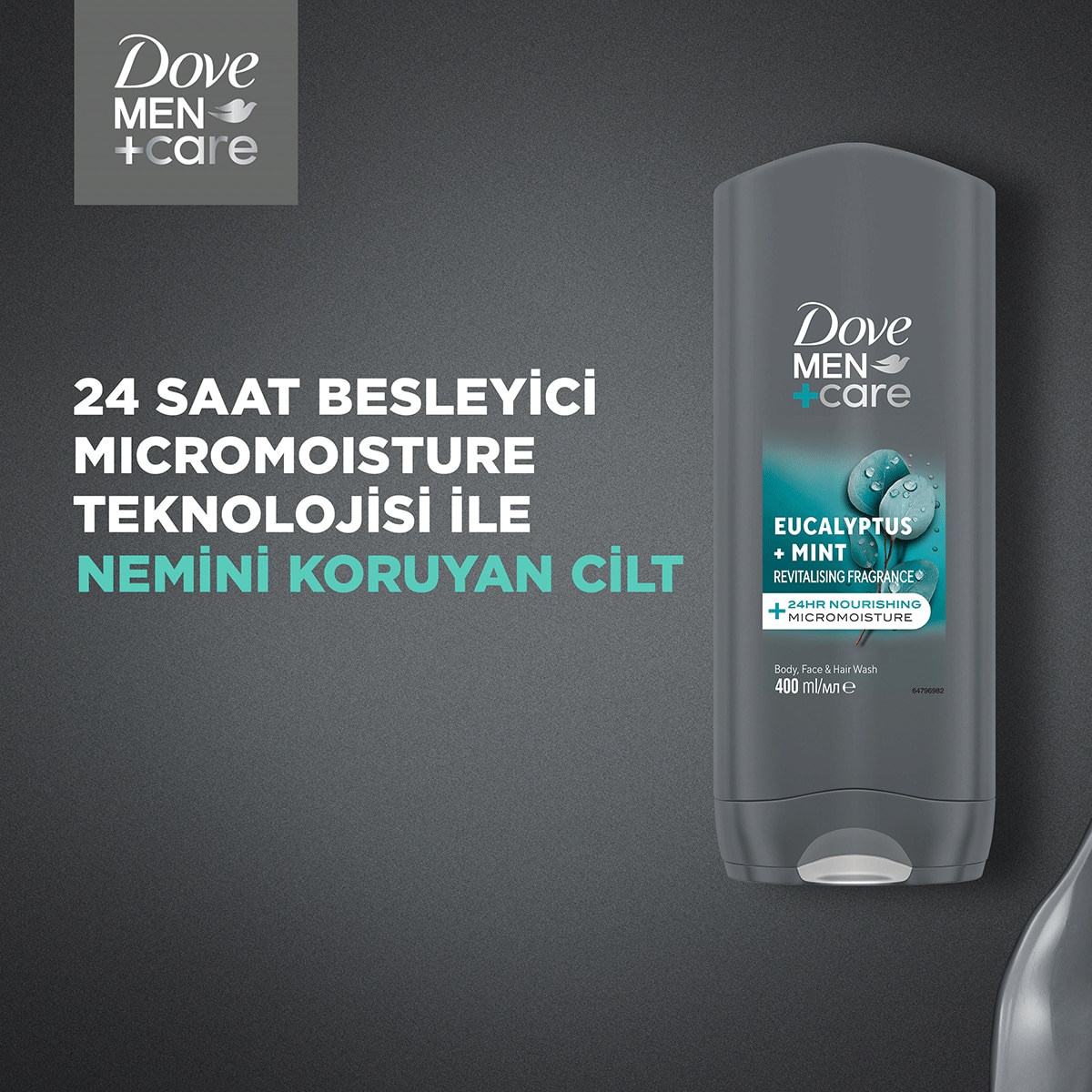  DOVE MEN DOVE MEN Dove Men +Care Eucalyptus + Mint Duş Jeli 400 ml  1 of 11 