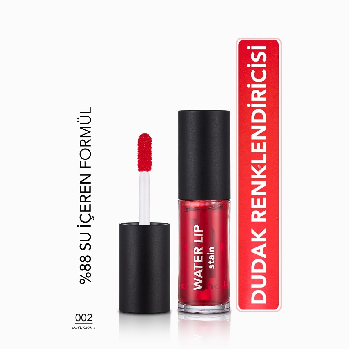  FLORMAR FLORMAR Flormar Water Lip Stain Kalıcı Mat Dudak Renklendiricisi No: 002  Flormar Water Lip Stain Kalıcı Mat Dudak Renklendiricisi No: 002