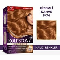 Wella Koleston Kit Saç Boyası Gizemli Kahve 8/74