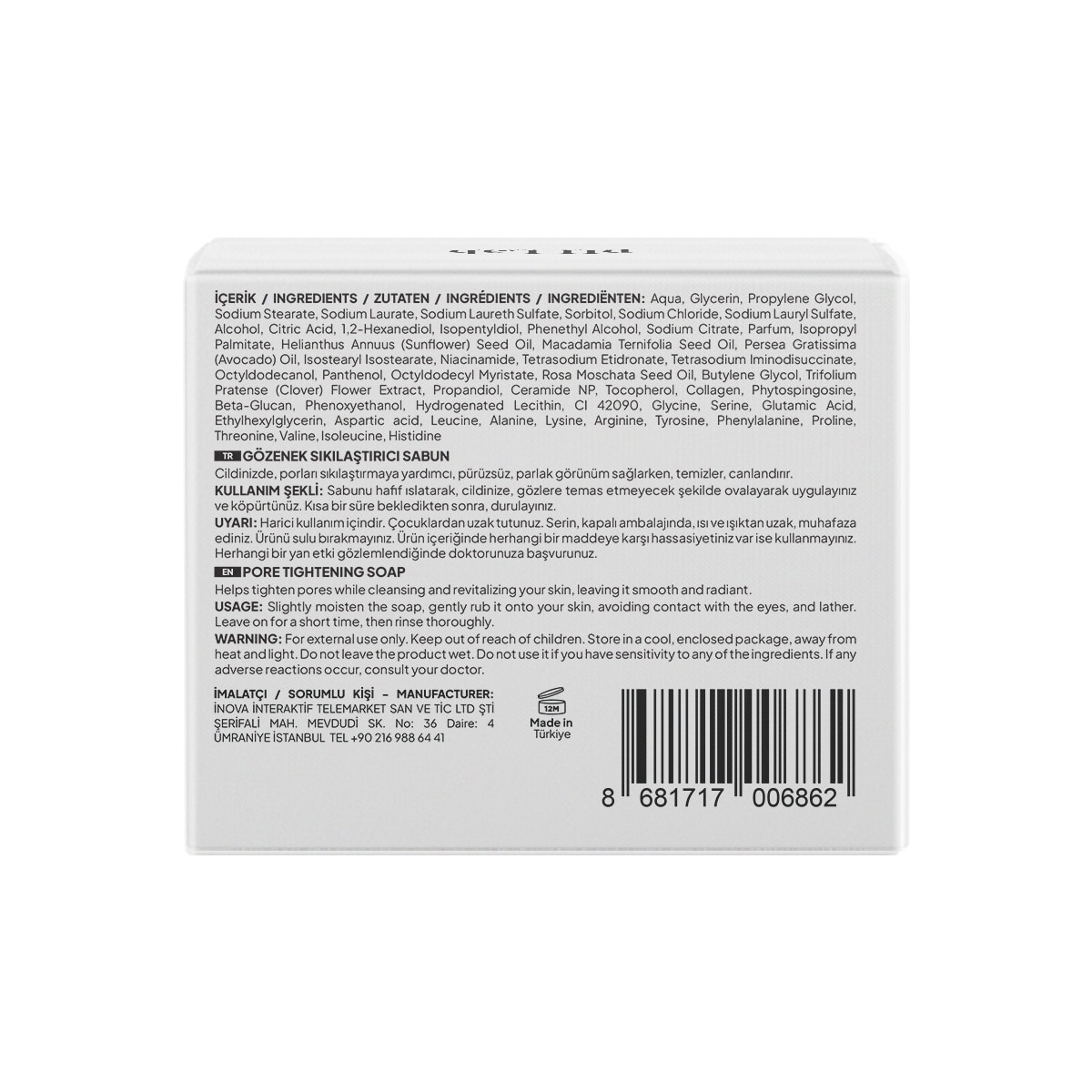  PH LAB PH LAB Ph Lab Zero Pore Temizleme Bar 50 ml  1 of 7 