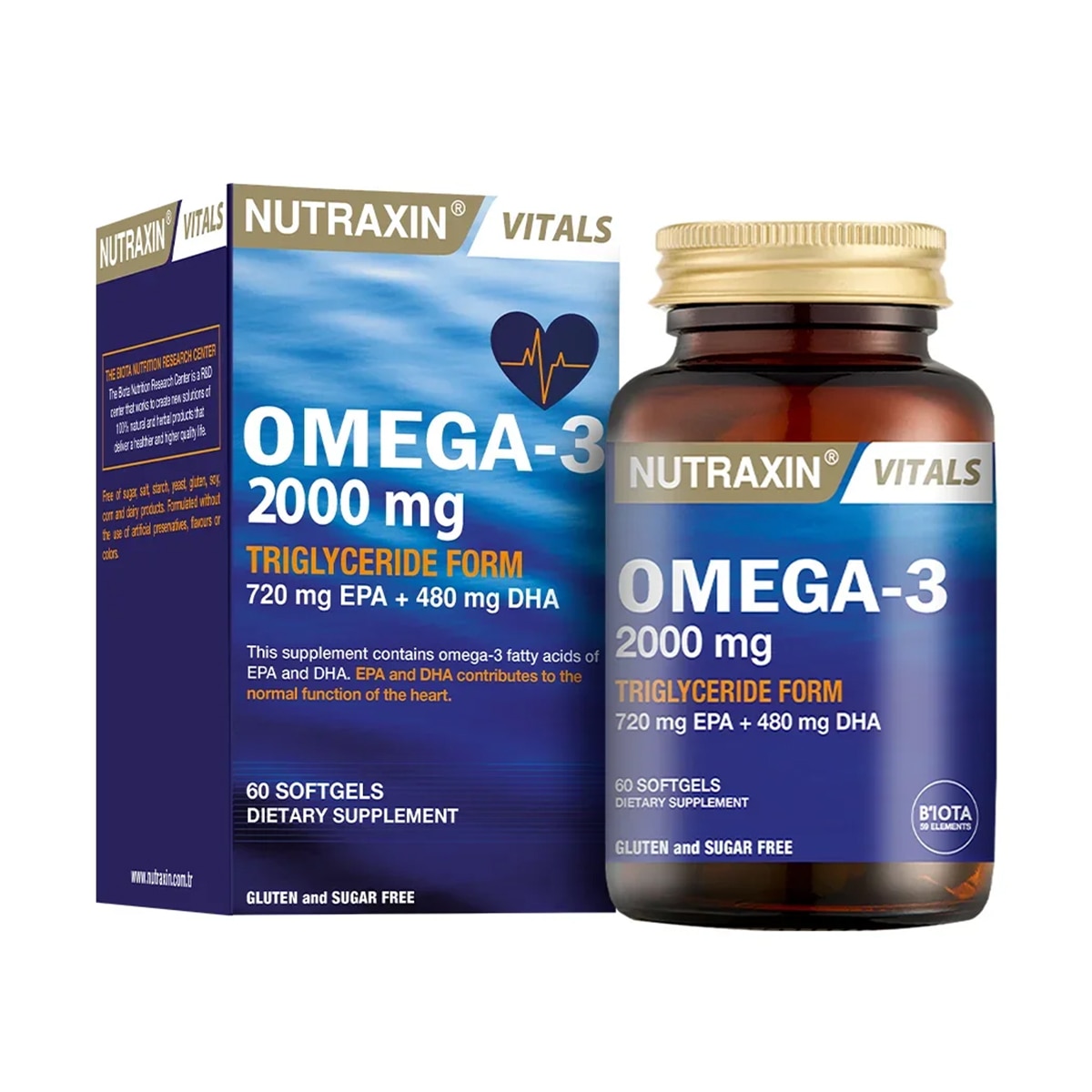 NUTRAXIN NUTRAXIN Nutraxin Omega-3 2000 mg 60 Kapsül 1 of 1