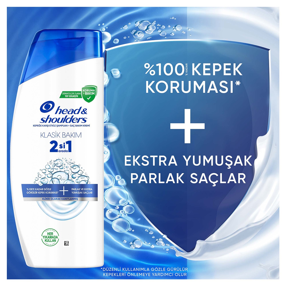  HEAD&SHOULDERS HEAD&SHOULDERS Head&Shoulders Şampuan 2'si 1 Arada Klasik 625 ml  1 of 11 