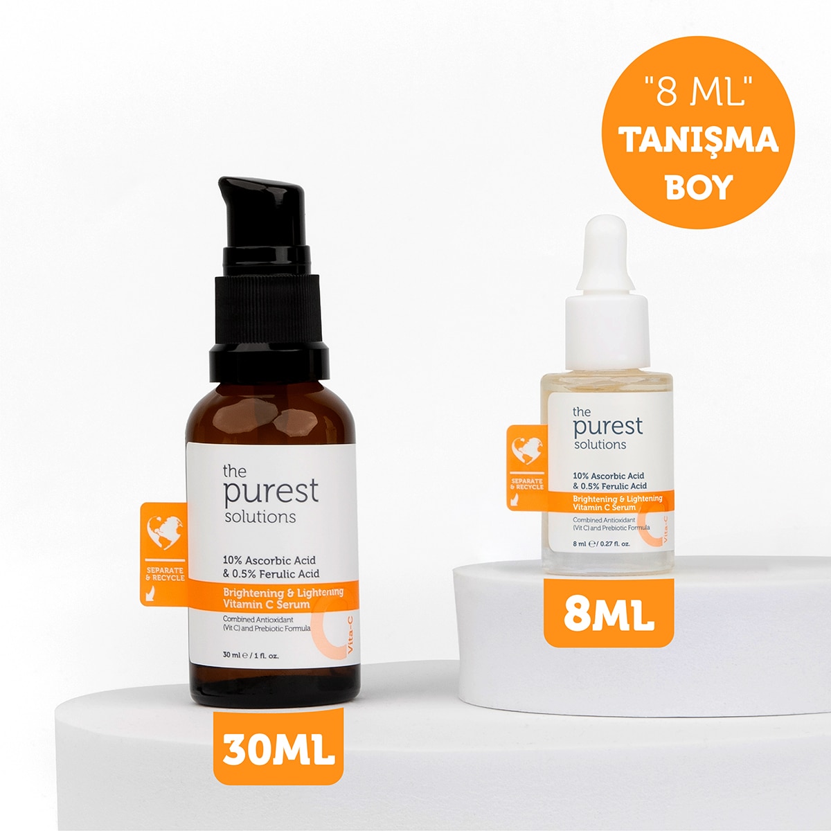  THE PUREST SOLUTIONS THE PUREST SOLUTIONS The Purest Solutions Aydınlatıcı ve Cilt Tonu Eşitleyici C Vitamini Cilt Serumu 8 ml  1 of 9 