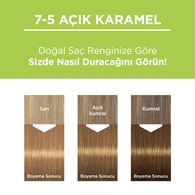 Palette Kalıcı Doğal Renkler Saç Boyası 7-5 Açık Karamel