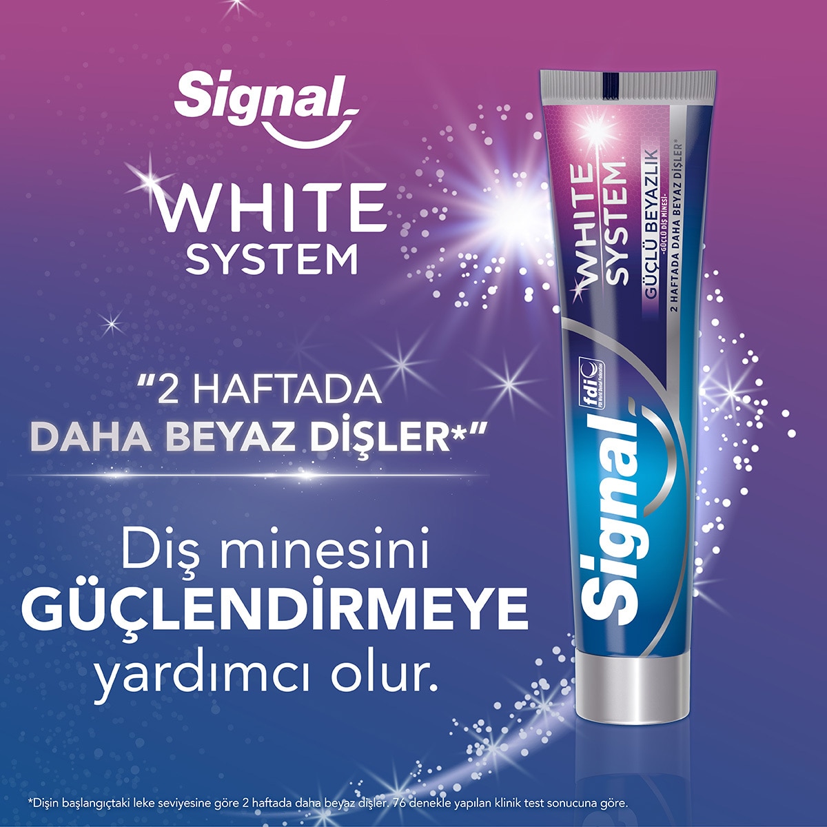 SIGNAL SIGNAL Signal White System Diş Macunu Güçlü Beyazlık Güçlü Diş Minesi 75 ml 1 of 7