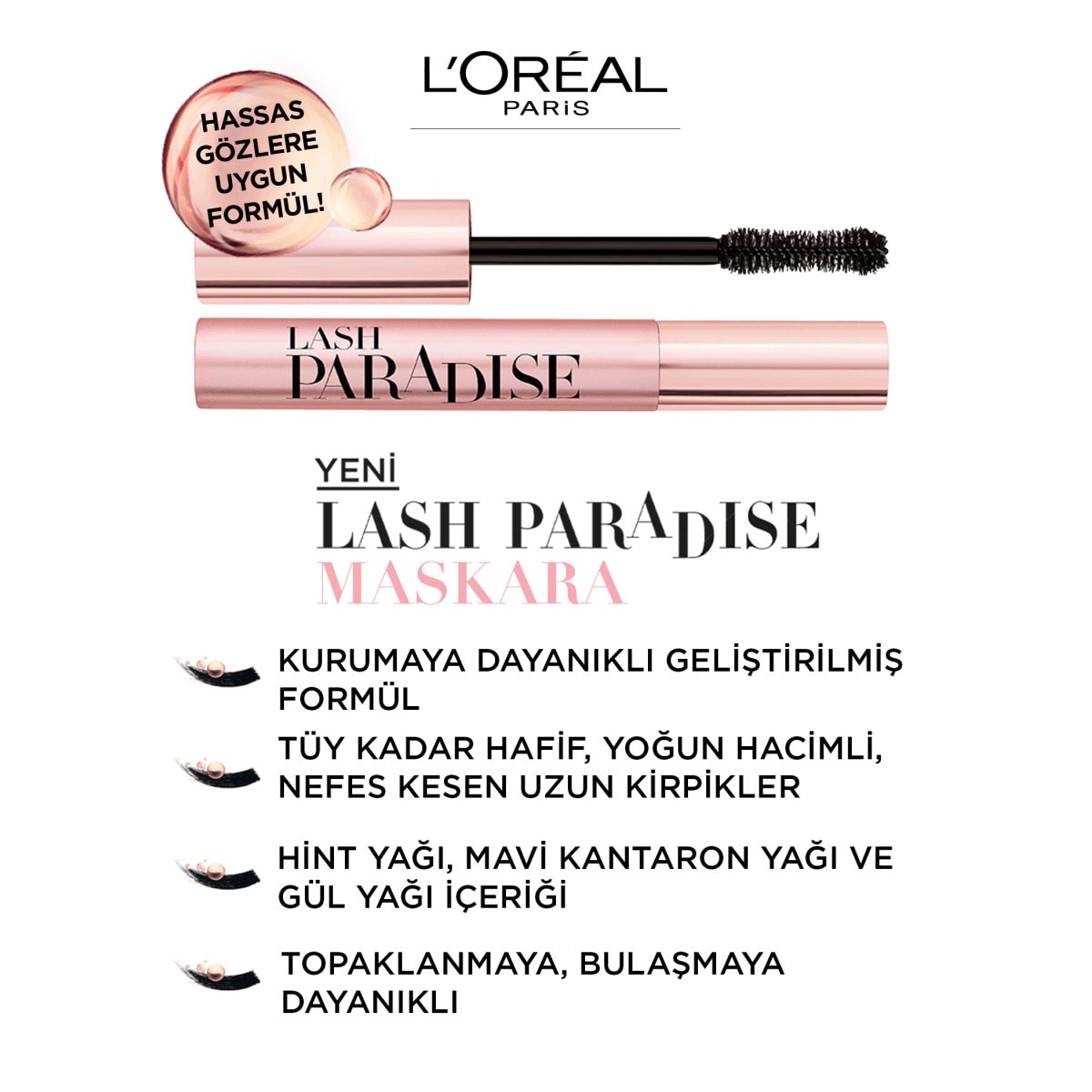 LOREAL PARIS LOREAL PARIS L'Oreal Paris Paradise Maskara Siyah 1 of 5