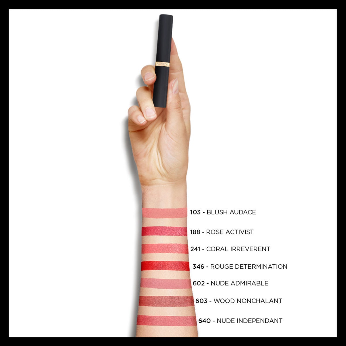 LOREAL PARIS LOREAL PARIS L'Oreal Paris Color Riche Intense Volume Mat Ruj No: 346 Rouge Determination 1 of 6