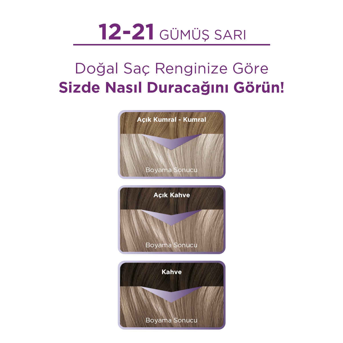  PALETTE NATURAL COLORS PALETTE NATURAL COLORS Palette Naturel Göz Alıcı Renkler Saç Boyası 12-21 Gümüş Sarı  1 of 10 