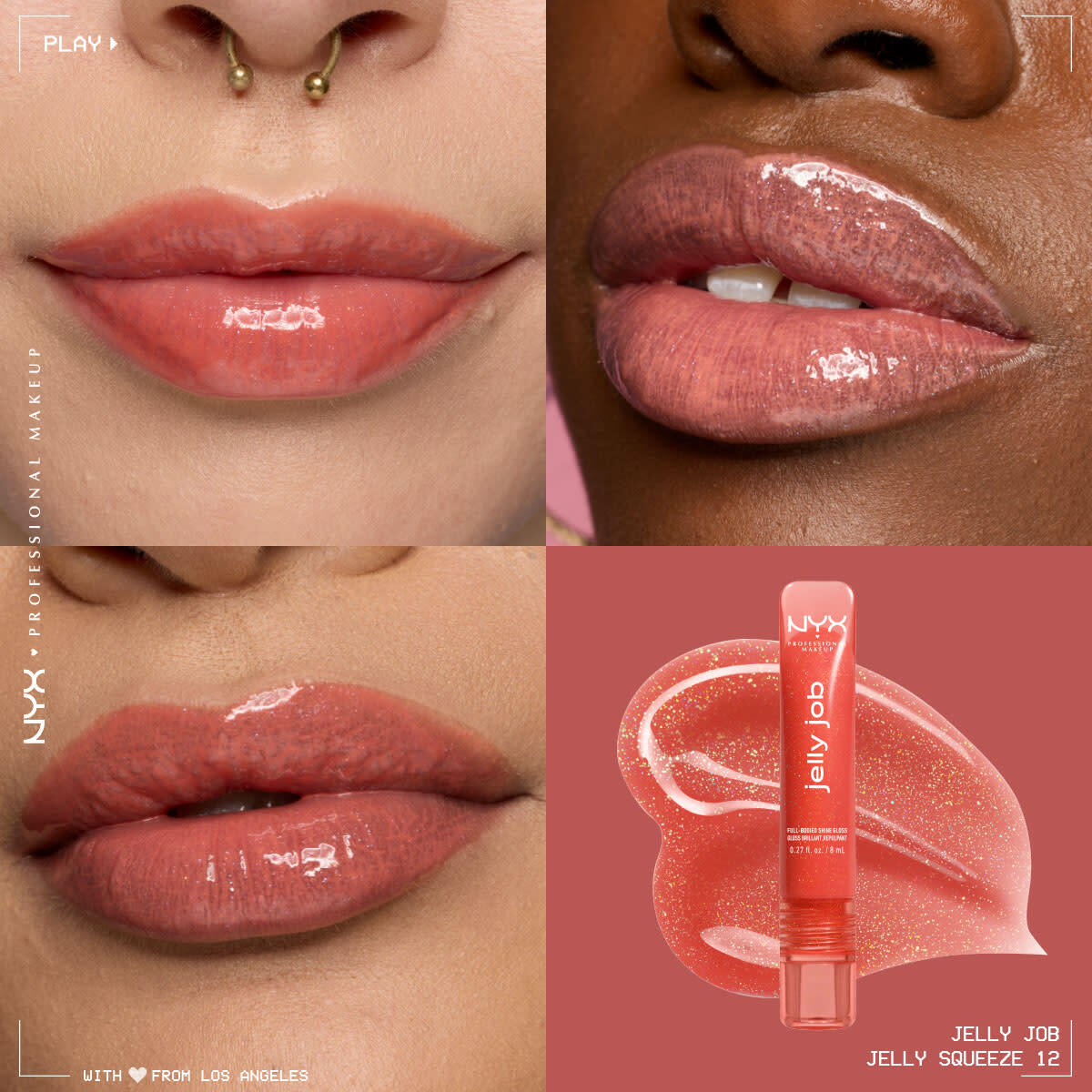  NYX NYX Nyx Professional Makeup Jelly Job Dudak Parlatıcısı Jelly Squeeze  1 of 9 