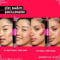 Nyx Professional Makeup Wonder Stick Çift Taraflı Krem Allık Stick Honey Orange and Rose