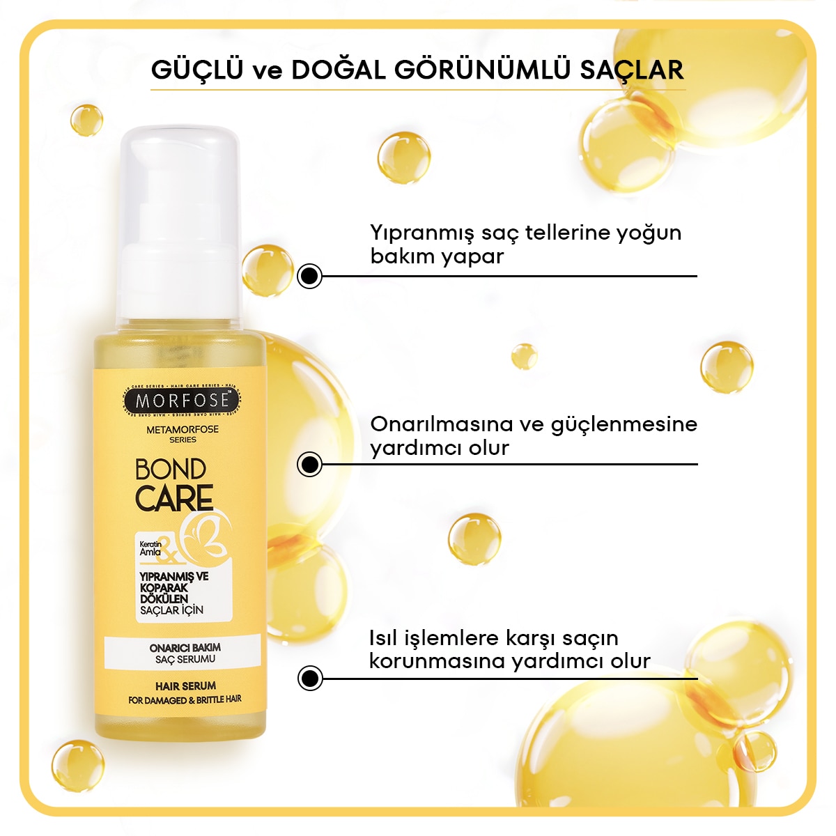 MORFOSE MORFOSE Morfose Metamorfose Onarıcı Bakım Serumu 100 ml 1 of 7