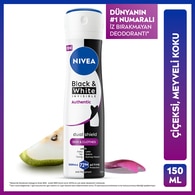  NIVEA DEO NIVEA DEO Nivea Deodorant Sprey Black & White Authentic Kadın 150 ml 