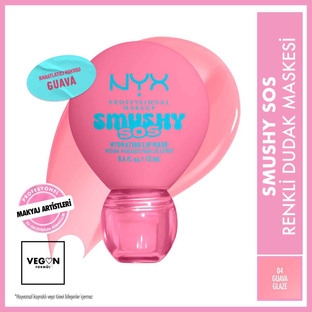 NYX NYX NYX SOFT MATTE SMUSHY SOS DUDAK BALMI GUAVA GLAZE 1 of 8