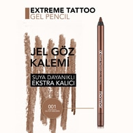 Flormar Extreme Tattoo Yoğun Pigmentli Işıltılı Jel Göz Kalemi No: 001 Glitzy Brown
