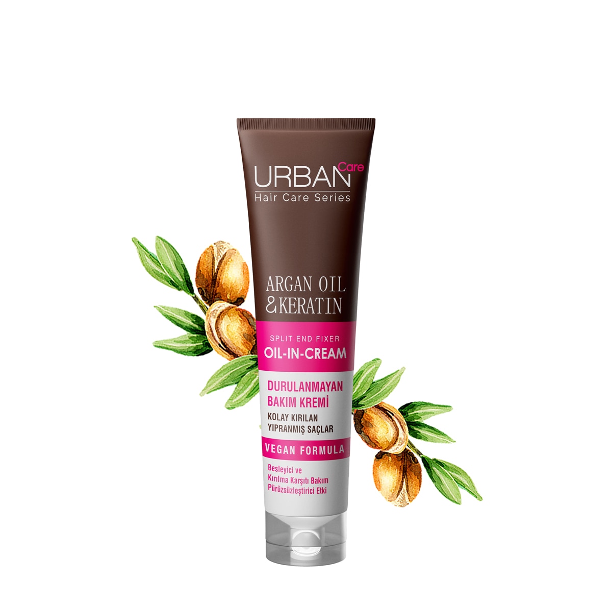 URBAN CARE URBAN CARE Urban Care Argan Yağı ve Keratin Kırılma Karşıtı Durulanmayan Saç Bakım Kremi 150 ml 1 of 6