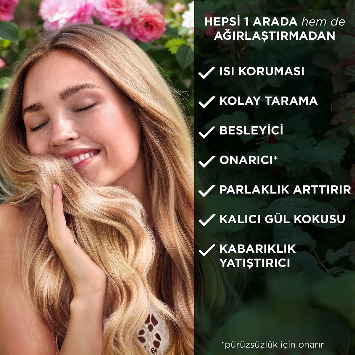 HERBAL ESSENCES HERBAL ESSENCES Herbal Essences Saç Spreyi Gül Esanslı 145 ml 1 of 6