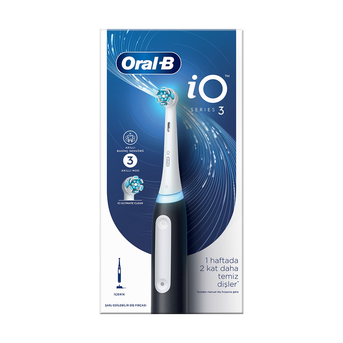  ORAL-B ORAL-B Oral-B iO3 Şarjlı Diş Fırçası-Siyah  1 of 1 Oral-B iO3 Şarjlı Diş Fırçası-Siyah