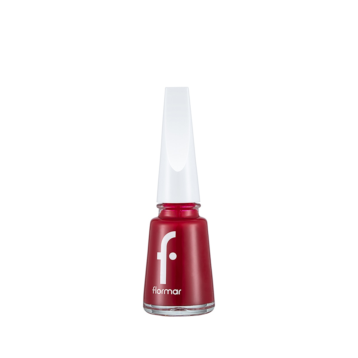 FLORMAR FLORMAR Flormar Nail Enamel Yoğun Pigmentli Parlak Oje No: 128 Bordeaux Scream 1 of 5