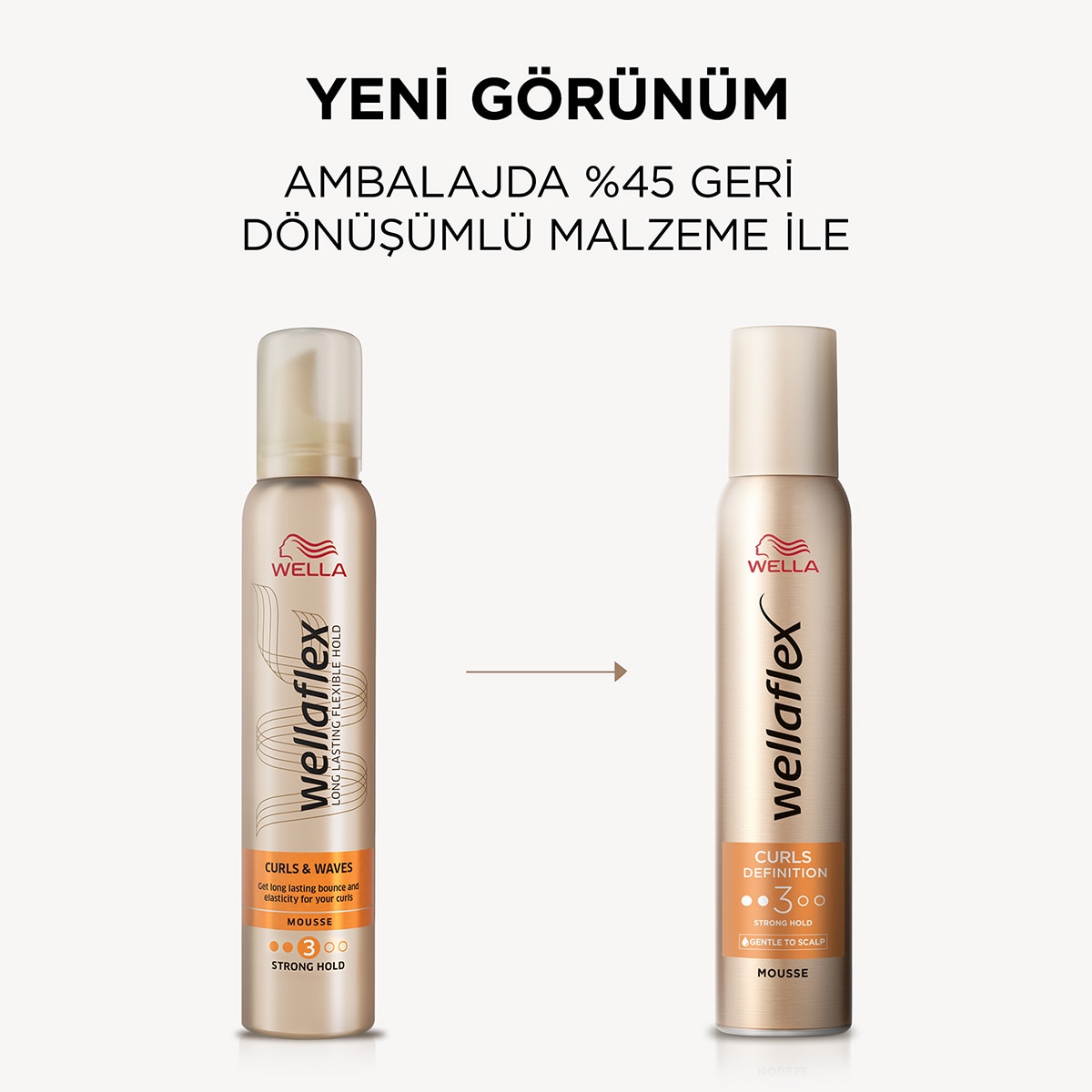  WELLA WELLA Wellaflex Curls Saç Köpüğü Güçlü 200 ml  1 of 6 