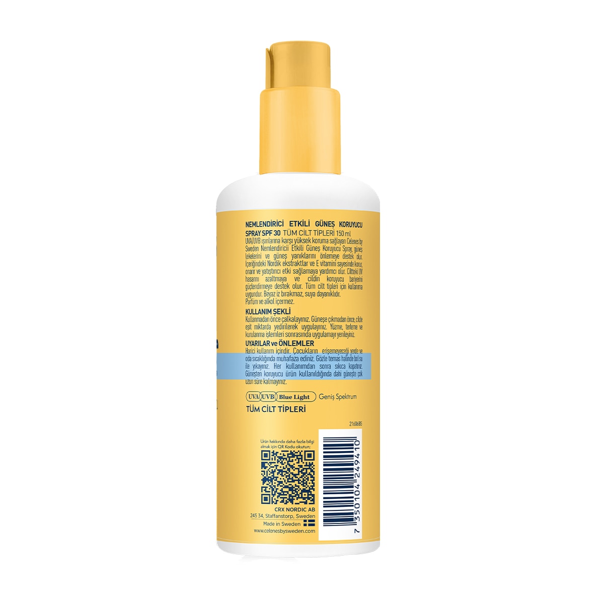  CELENES CELENES SUN Celenes Herbal Vücut Güneş Kremi Sprey SPF30 PA++++ 150 ml  1 of 4 