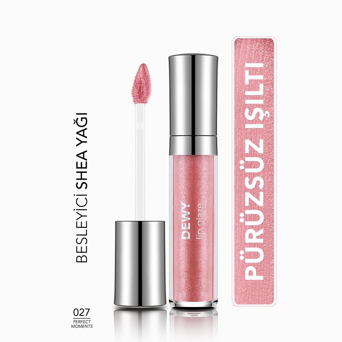 FLORMAR FLORMAR Flormar Dewy Lip Glaze Nemlendirici Dudak Parlatıcısı No: 027  1 of 6