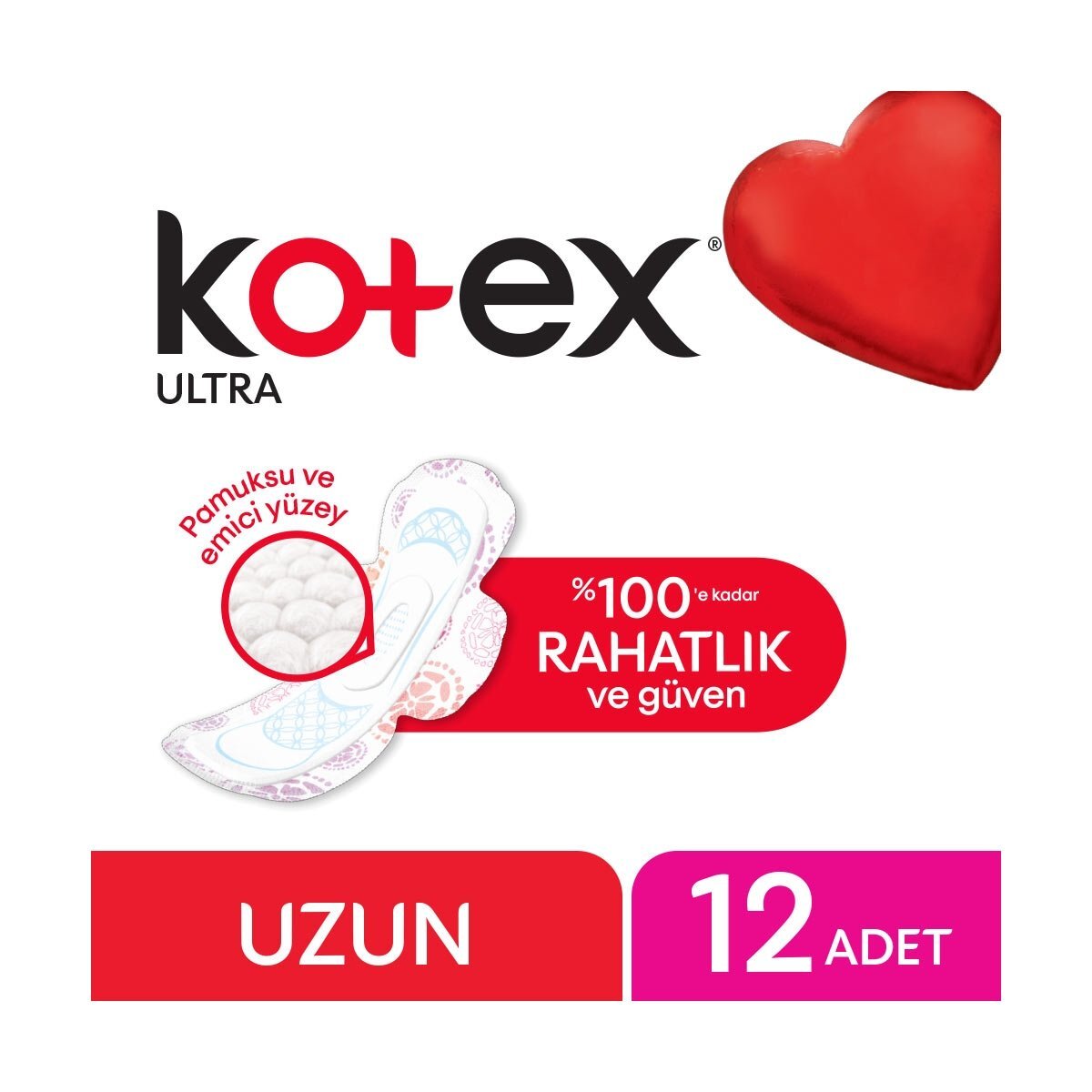 KOTEX KOTEX Kotex Ultra Double Eko Uzun 12 Adet 1 of 2