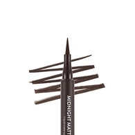 Flormar Midnight Matte Mat Bitişli Kalem Likit Eyeliner Kahve