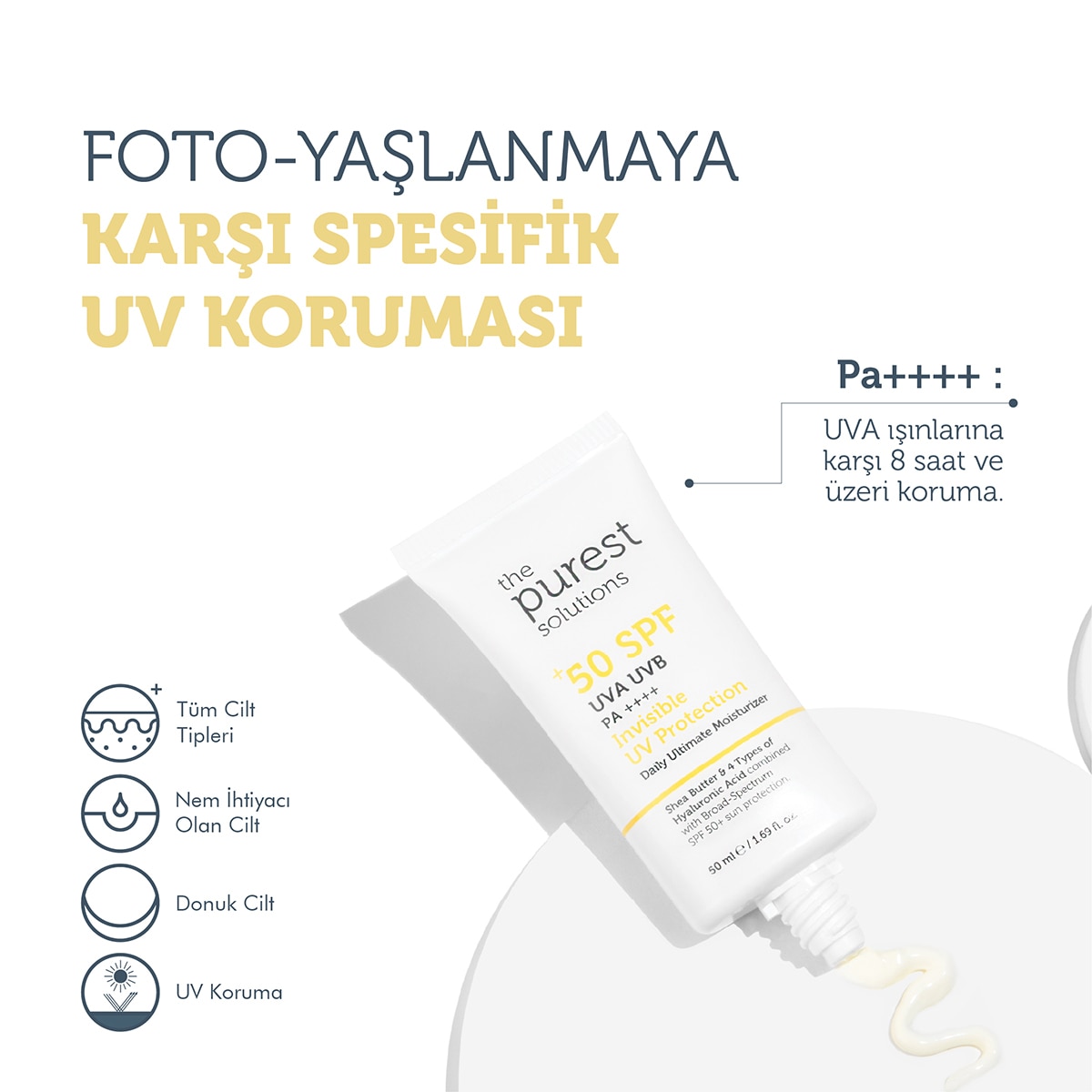  THE PUREST SOLUTIONS THE PUREST SOLUTIONS The Purest Solutions 50+ Spf Güneş Kremi 50 ml  1 of 6 