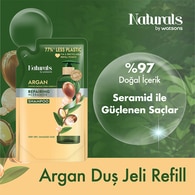  NATURALS BY WATSONS NATURALS BY WATSONS Naturals By Watsons Argan Duş Jeli Refill 450 ml  1 of 3 
