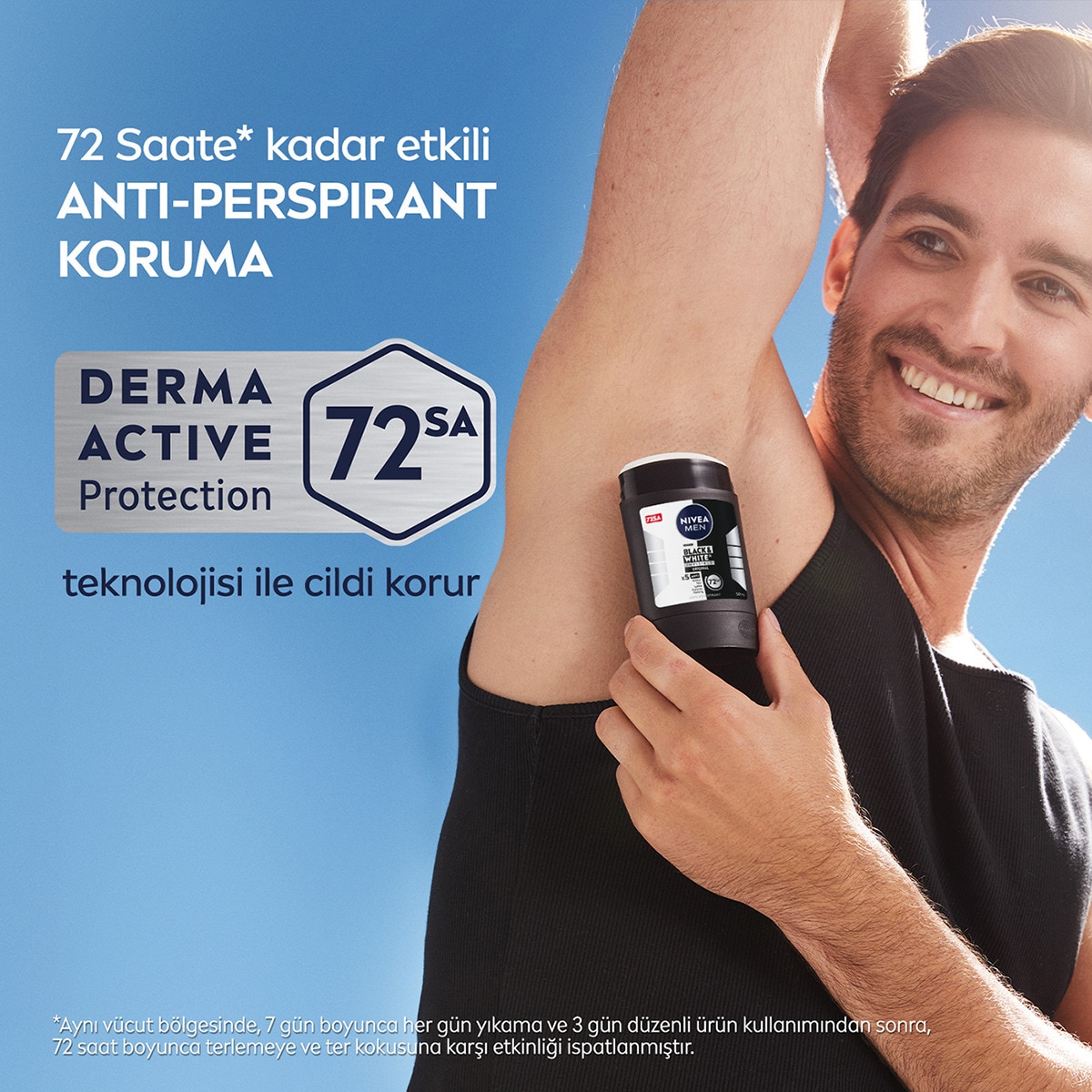  NIVEA FOR MEN NIVEA DEO Nivea Men Erkek Stick Deodorant Black&White Invisible Fresh 50 ml  1 of 6 