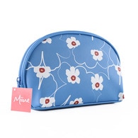  MIINE MIINE Miine Makyaj Çantası Orta Çiçekli Mavi  1 of 2 