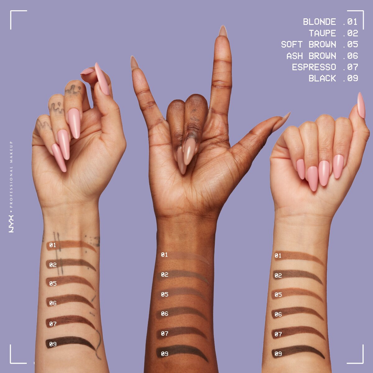  NYX NYX Nyx Professional Makeup Powder Louder Pudralı Kaş Kalemi 02 Taupe  1 of 8 