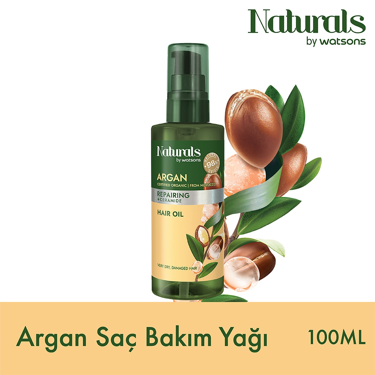  undefined NATURALS BY WATSONS Naturals By Watsons Argan Saç Yağı 100 ml 