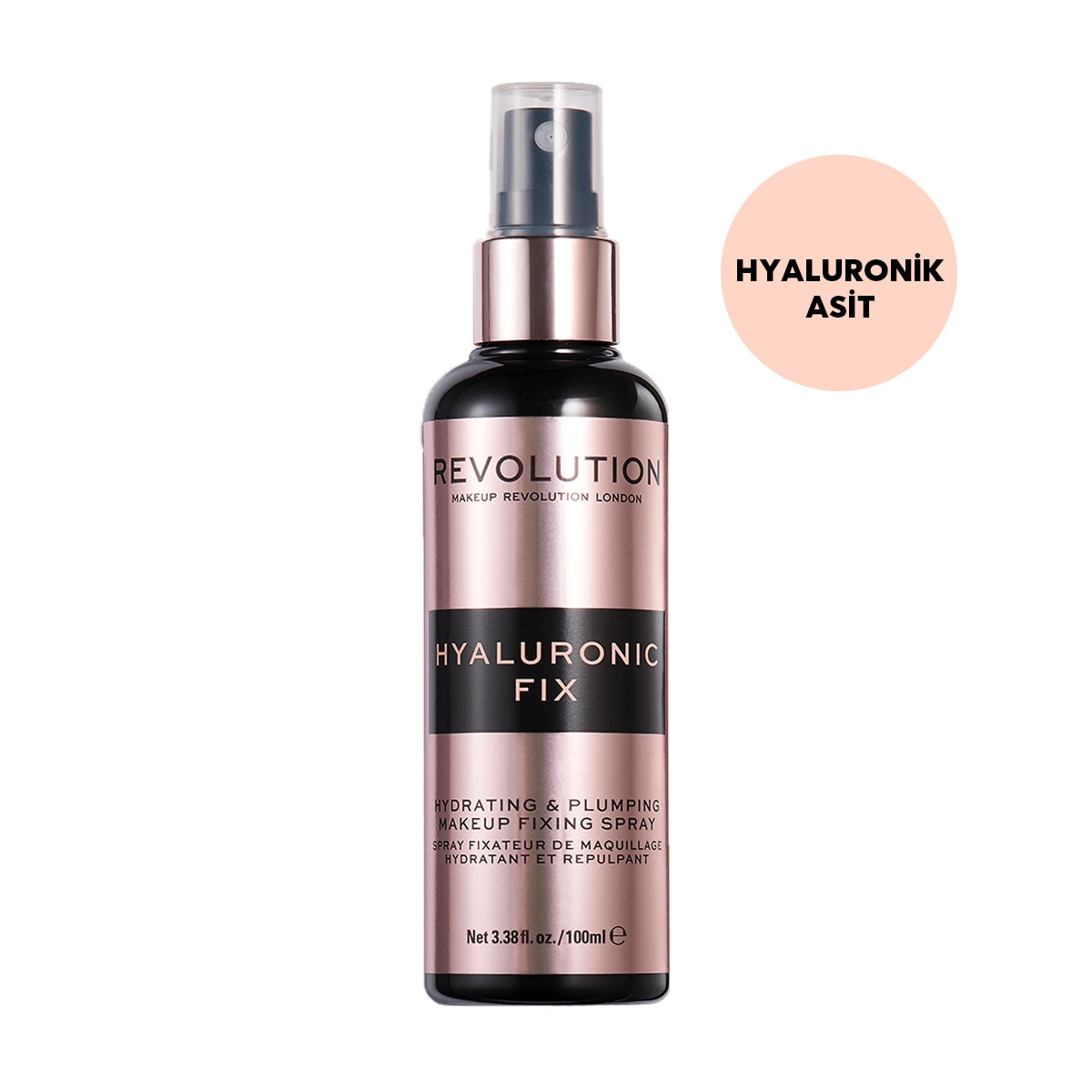  REVOLUTION REVOLUTION Revolution Hyaluronic V4 Makyaj Sabitleyici Sprey  1 of 2 