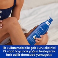 Nivea Besleyici Vücut Sütü 400 ml Kuru ve Çok Kuru Ciltler 48 Saat Nemlendirici E Vitamini ve Badem Yağı